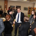 P. Luc Aubry šiltai bendravo su renginio svečiais