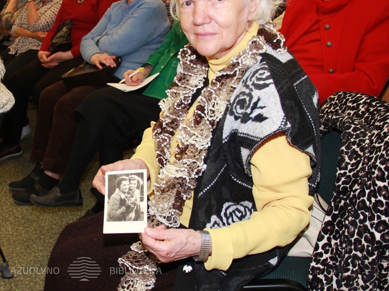 Renginio viešnia su M. Čechovo žmonos Olgos Čechovos nuotrauka